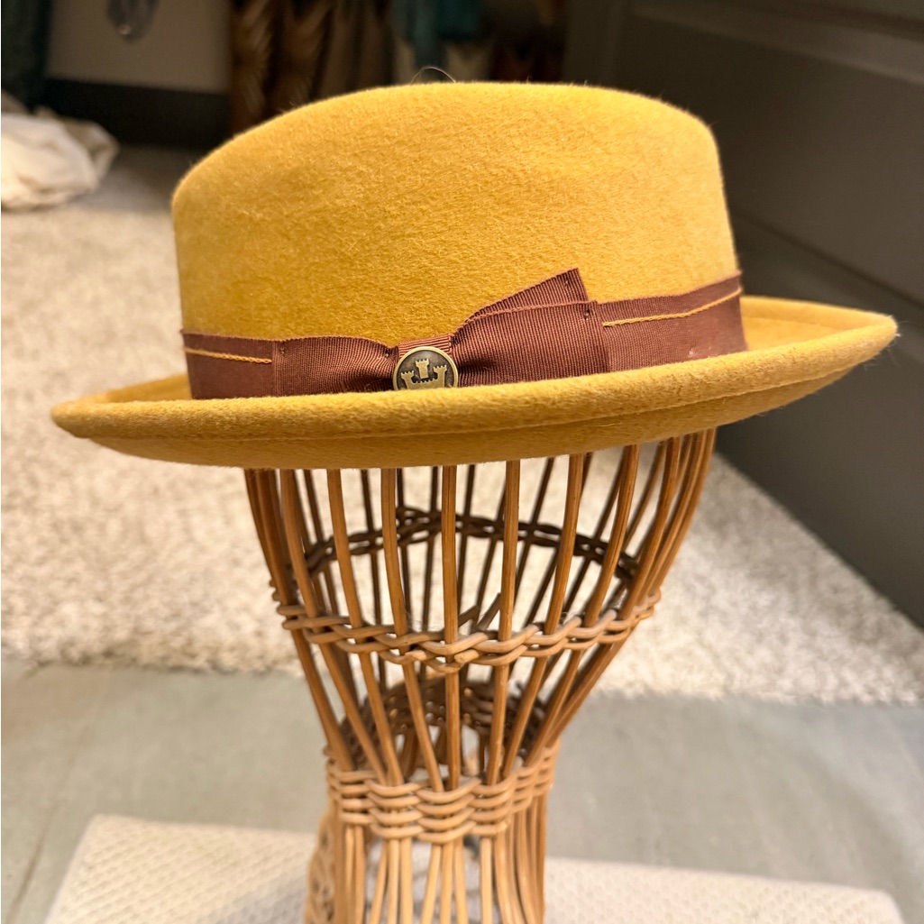 Goorin Bros Wool Heritage Hat With Brown Ribbon